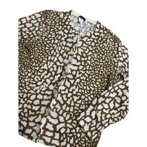 J. Crew Giraffe Print Cardigan Size Small